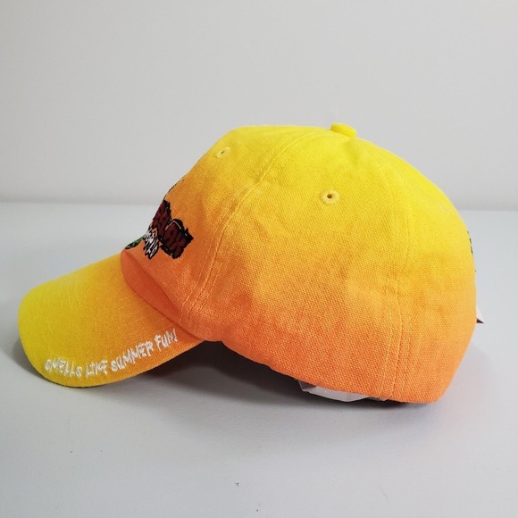 Disney World Hat Adjustable Cap Live Love Relax Reggae Fest Yellow Vacation‎ - Picture 2 of 11